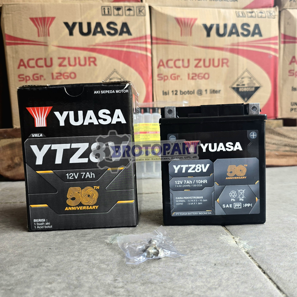 AKI MOTOR HONDA ADV 250, CBR 250, CMX250 YUASA YTZ8V MF AKI KERING ORIGINAL