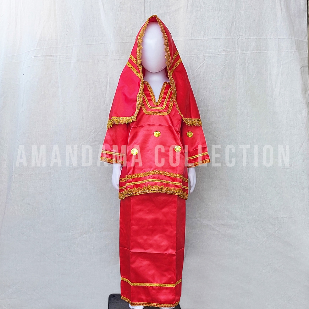 Baju Adat Anak Perempuan Koto Gadang - Baju Adat Minang Koto Gadang Anak Perempuan - Baju Adat Anak 