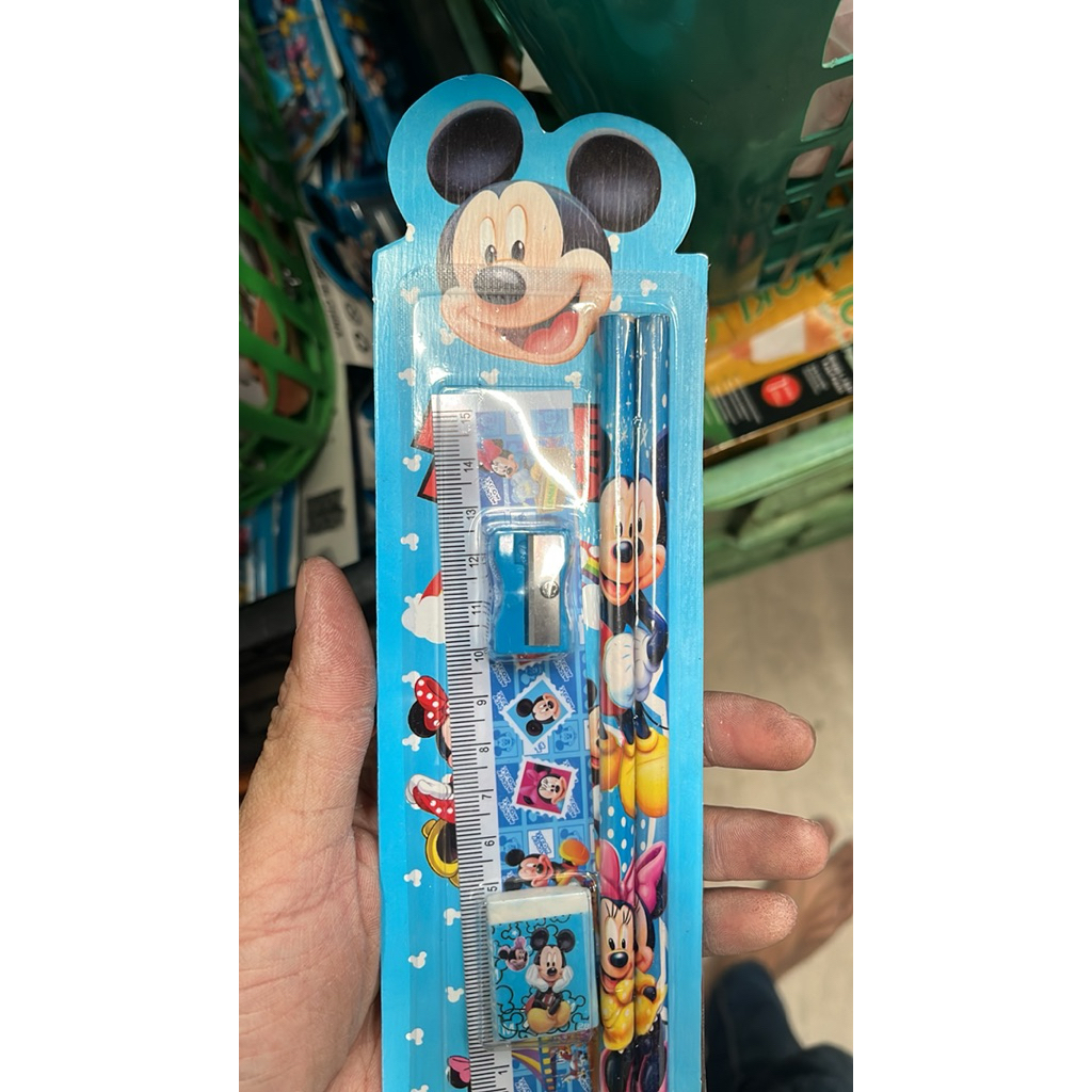 

Set alat tulis 5in1 5pcs set motif karakter / Pensil 5set YM/ Alat tulis sekolah / Mini stationery