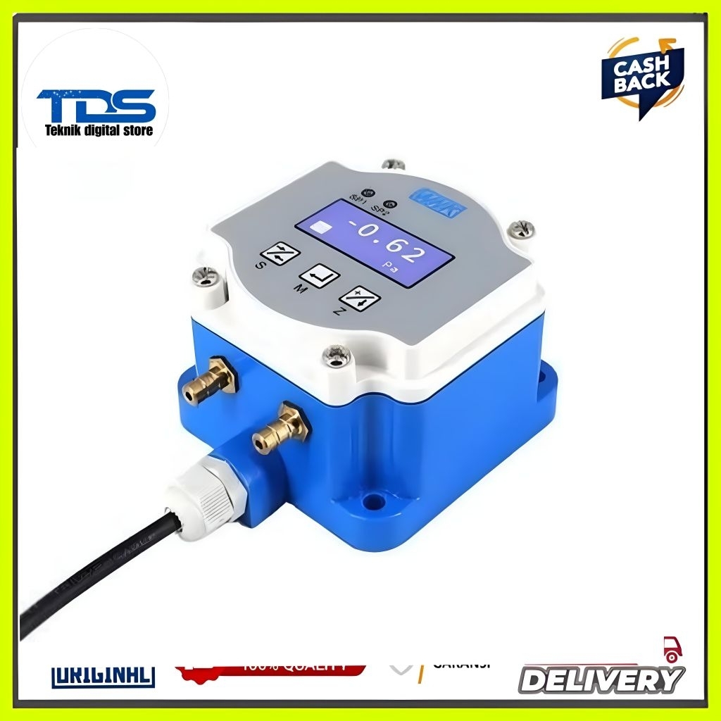 WNK Digital Air Differential Pressure Sensor Low Differential Pressure Transducer HVAC Pressure Diff