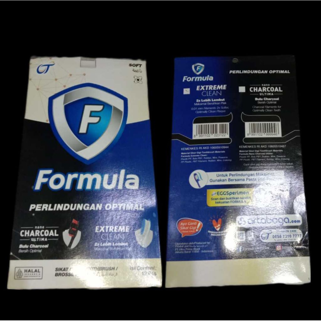 Formula Sikat Gigi Extreme Clean Box, Formula Sikat Gigi Sparkling White Box