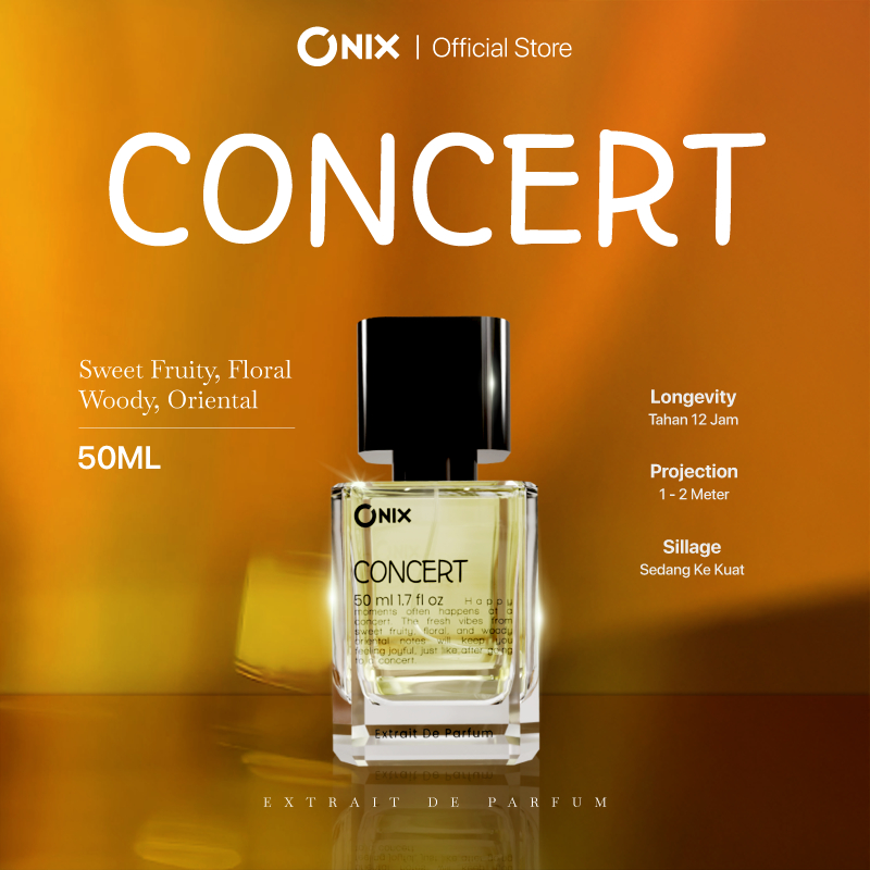 ONIX Fragrance Extrait De Parfum - CONCERT 50ML | Floral Oriental Citrus Perfume Unisex
