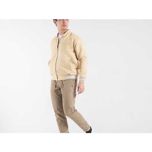 Jaket Suede Prime Pria cream
