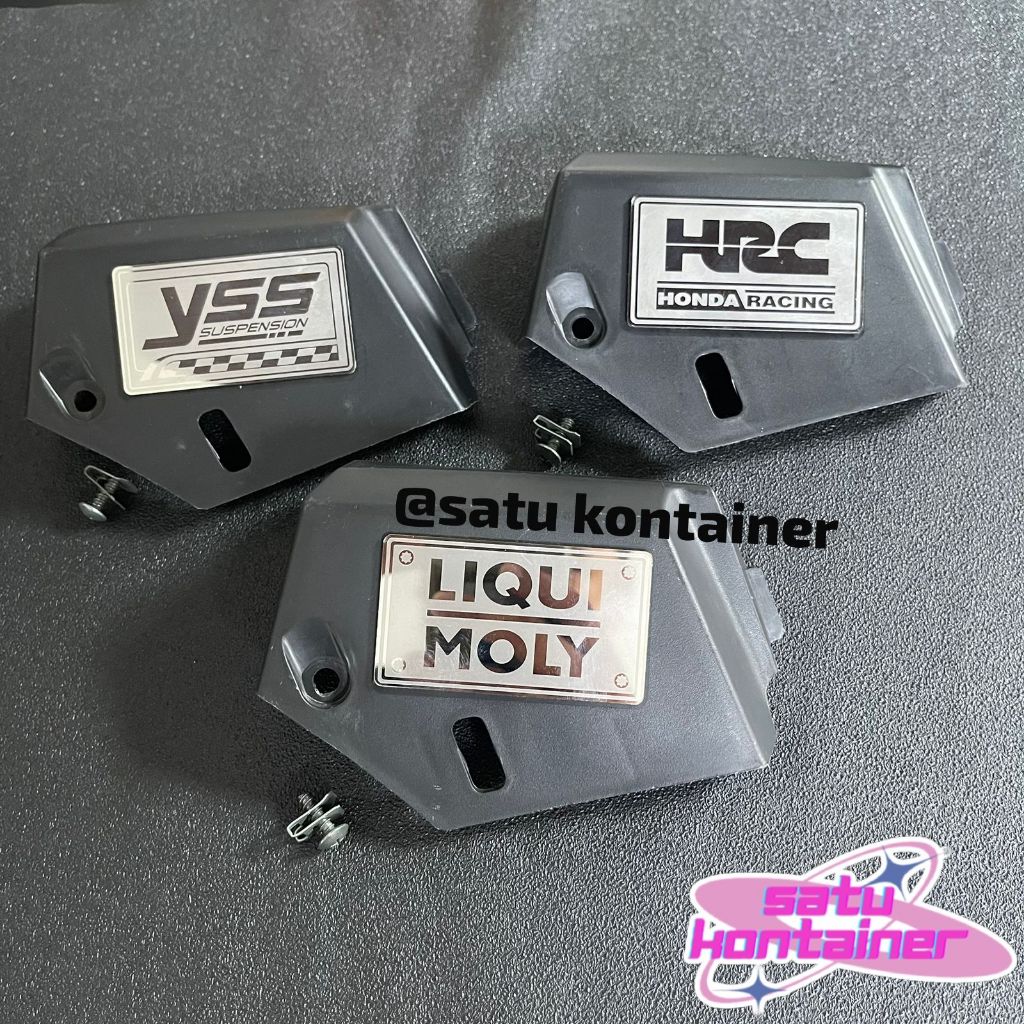 COVER TUTUP RESERVOIR VARIO 125 150 OLD NEW PLUS EMBLEM HRC YSS LIQUI MOLY KOSO