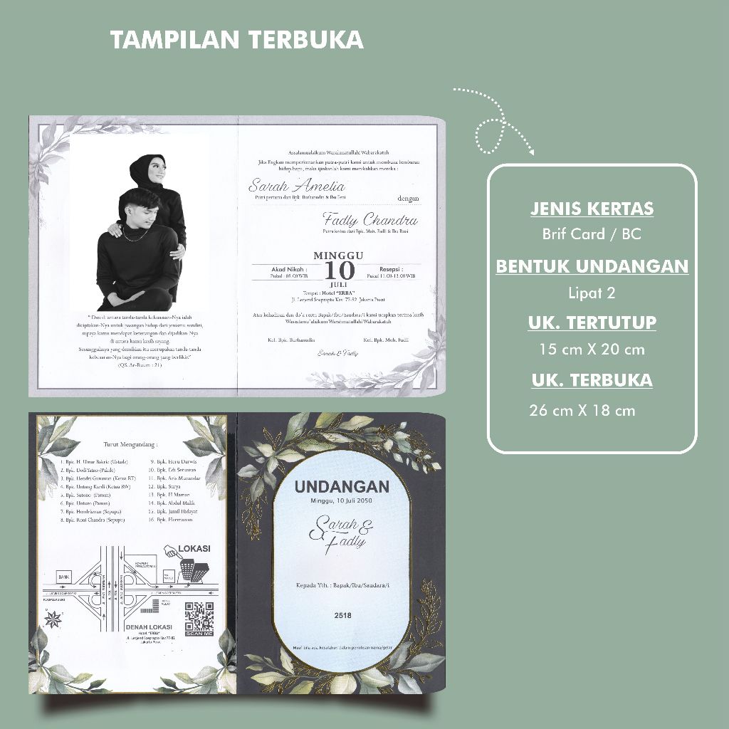 Undangan Pernikahan / Undangan Rustic