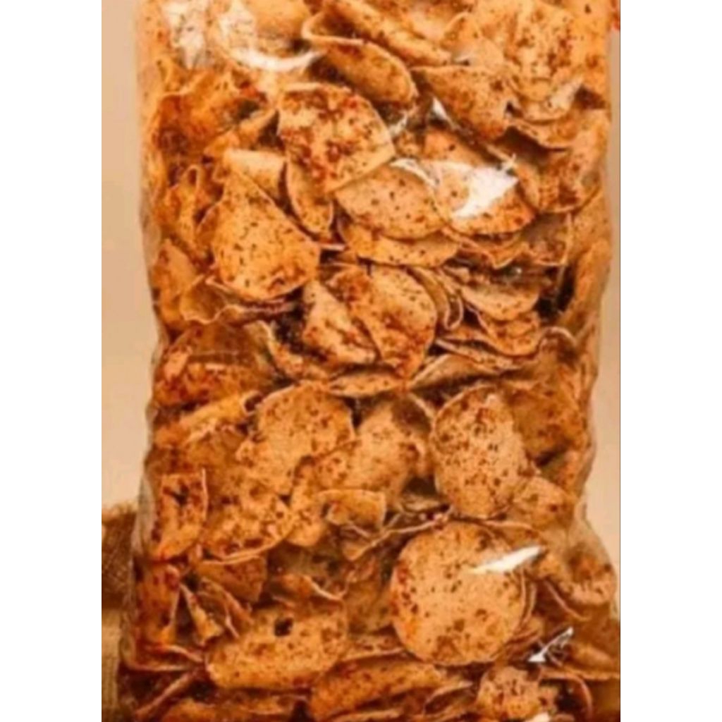 

Cahayadstore Basreng Bulat/Basreng Koin Pedas Daun Jeruk Isi 250Gram Bumbu Melimpah