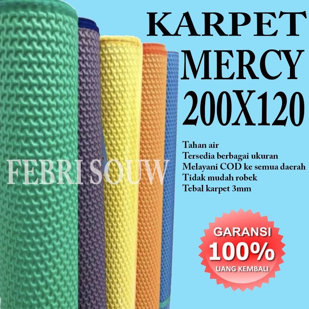 Karpet Lantai spons Tikar Spon MERCY 120x200 tikar polos tikar murah tikar plastik BINTIK EVAMATIC