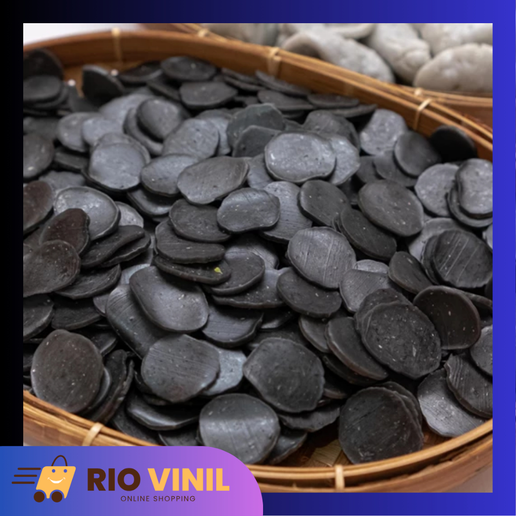 

Kerupuk Jengkol Hitam Bulat Mentah Kemasan 1 Kg Murah