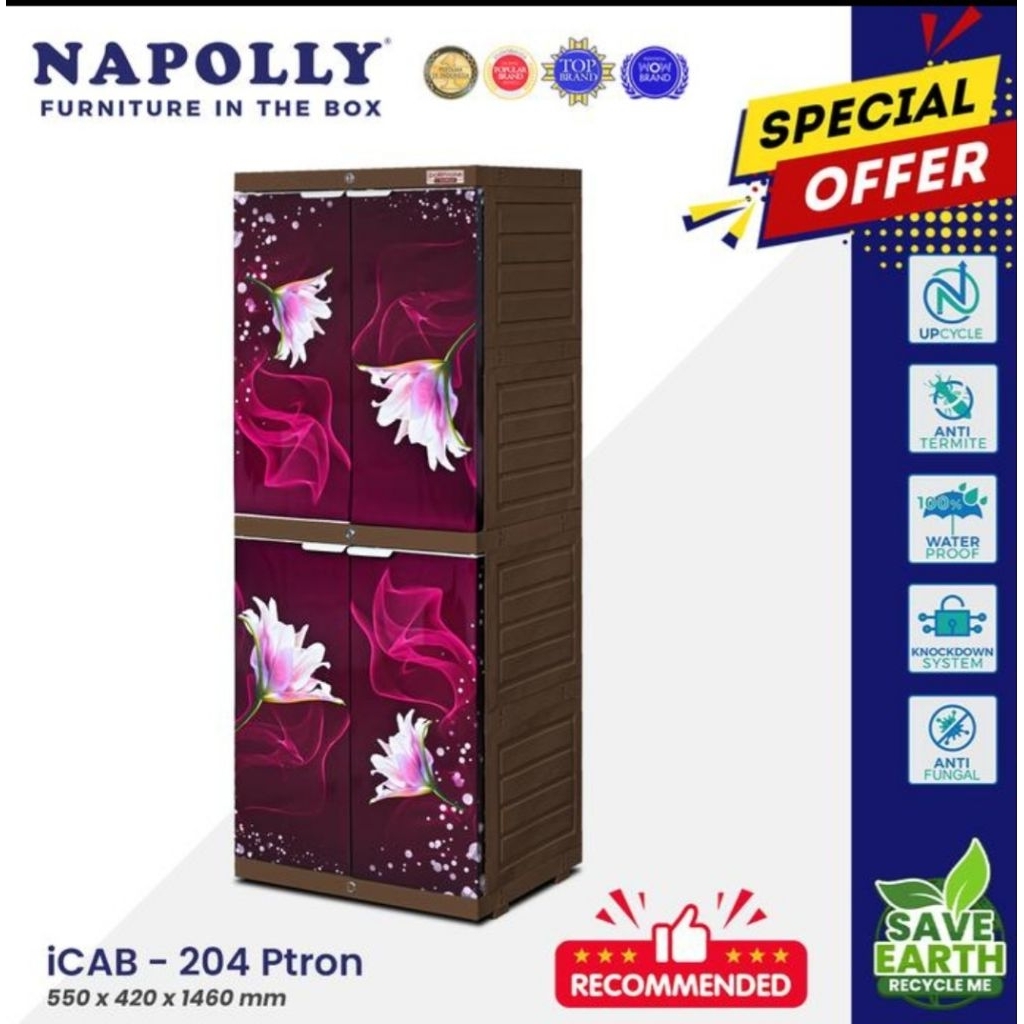 Napolly lemari serbaguna iCAB-204 PTRON