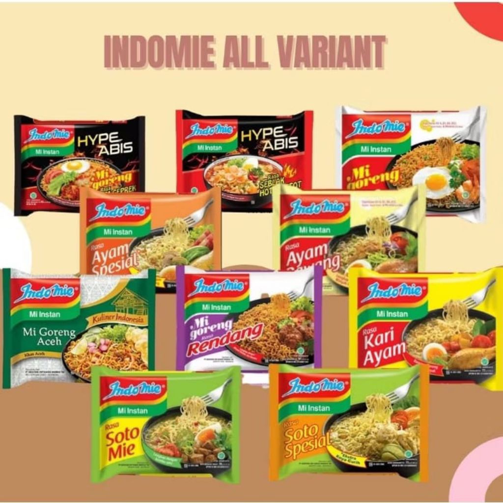 

3 pcs Mie Indomie Instan All Varian