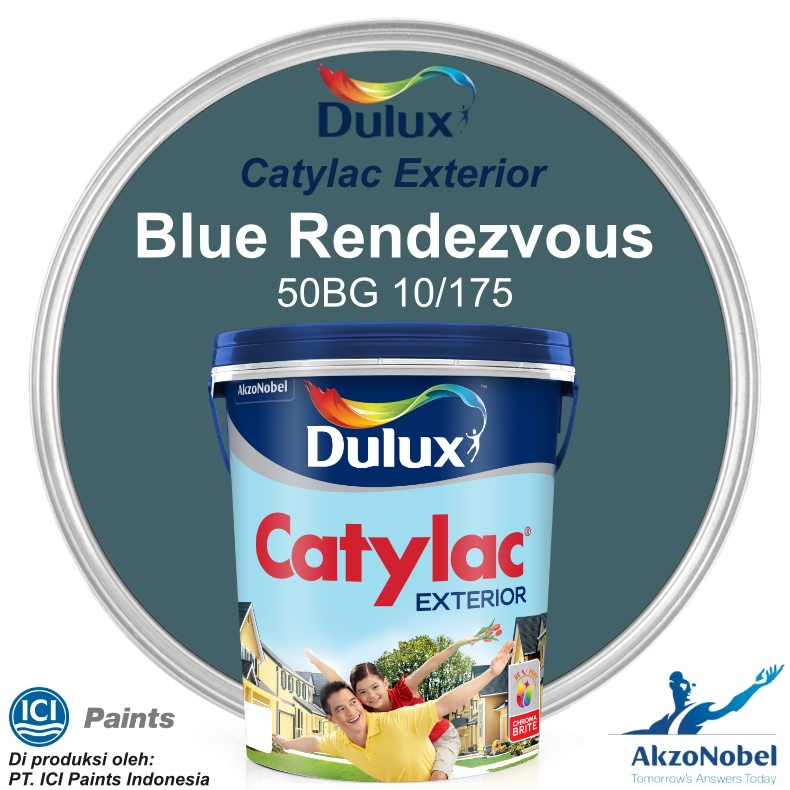 CAT DULUX CATYLAC EXTERIOR 5 KG - BLUE RENDEZVOUS 50BG 10/175