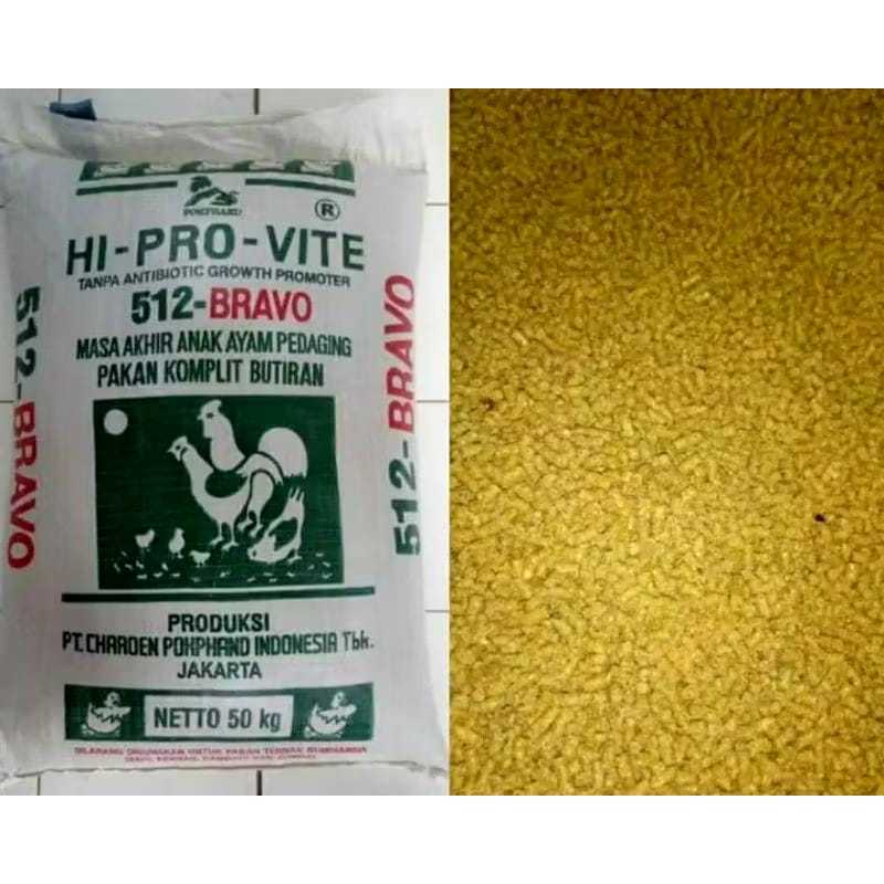 Pur 512 Bravo 50kg Pakan Ayam Gemuk Nafsu Makan Voer Daging