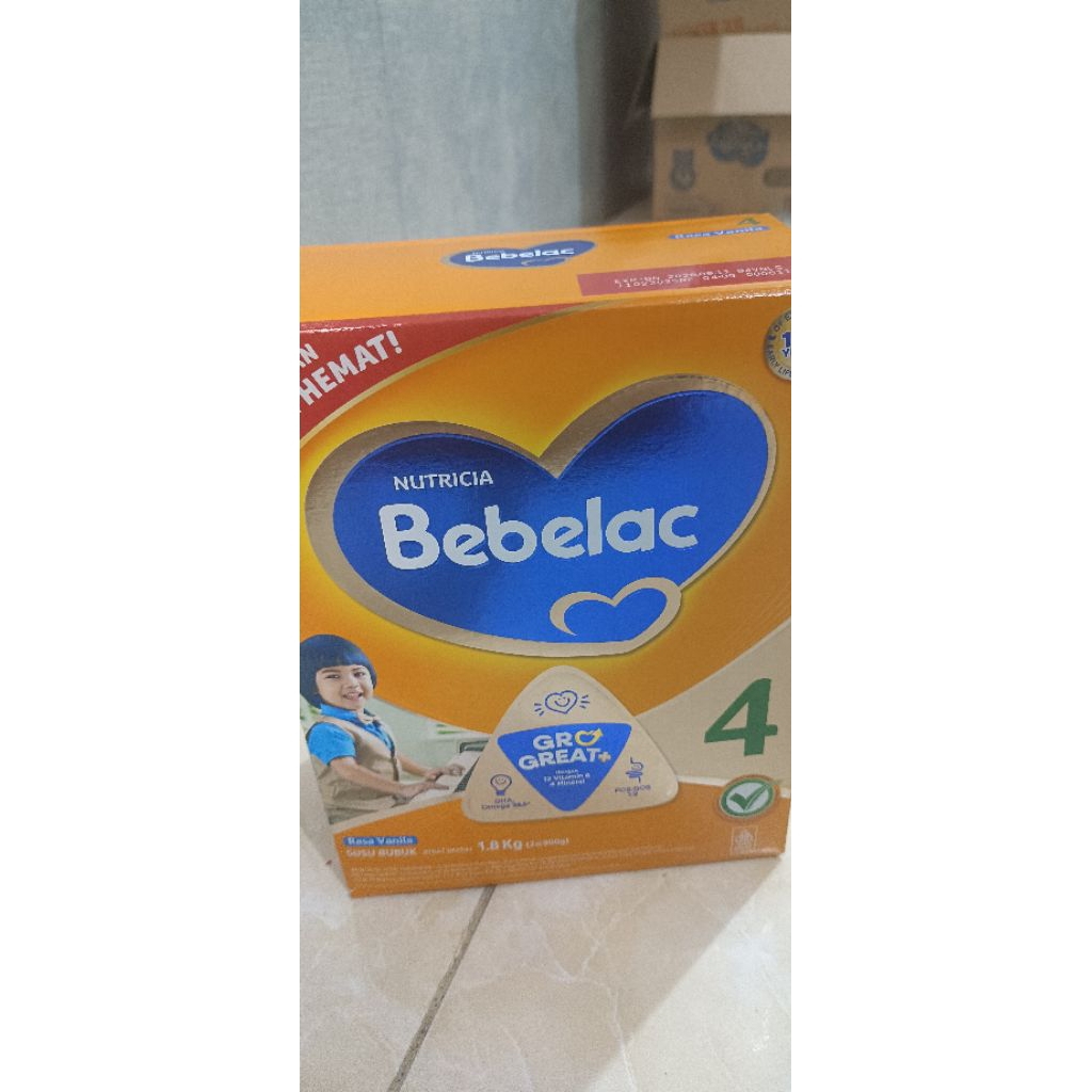 

Bebelac 4 (3-6 tahun) rasa vanilla isi 1800 gram ex. 2026
