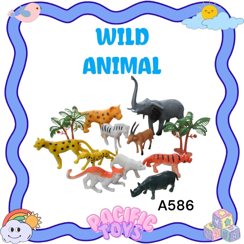 MAINAN HEWAN KARET WILD ANIMAL A586 / MINIATUR HEWAN KARET
