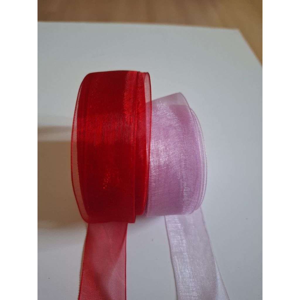 

Pita Organza polos 1" (2,5cm) per meter/ Pita 1" / Organza polos
