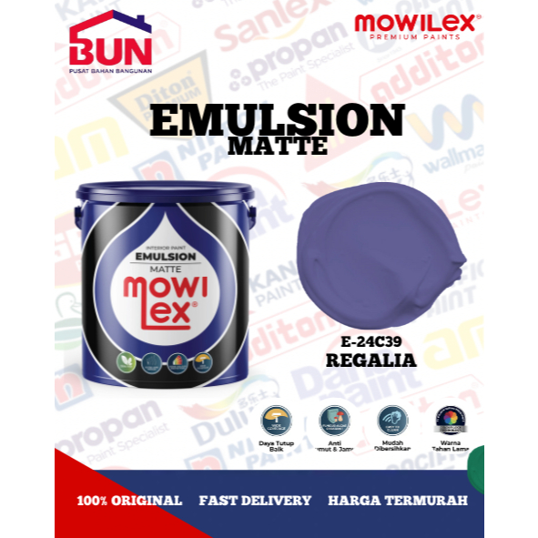 Mowilex Emulsion Cat Tembok Interior 20 Liter - REGALIA (TINTING)