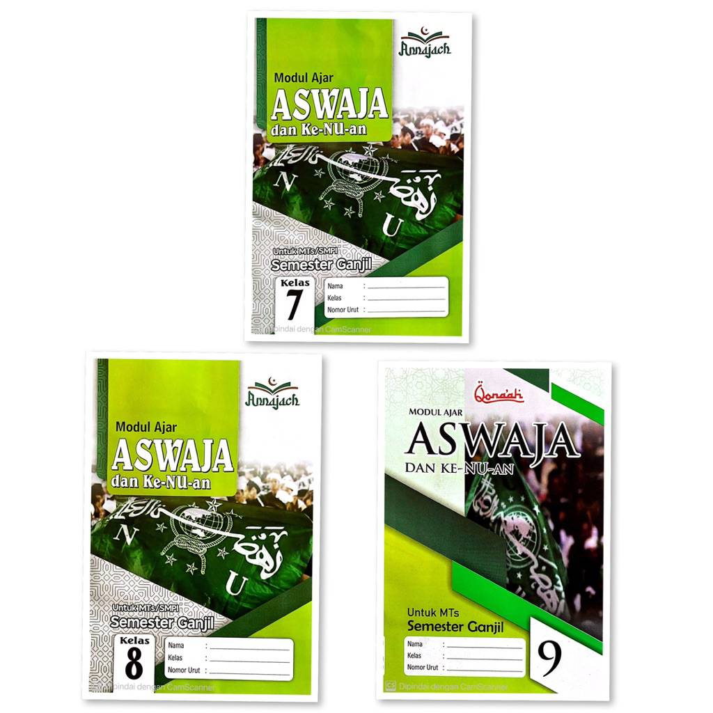 BUKU LKS SMP MTS ASWAJA DAN KE-NU-AN KELAS 7 8 9 KURIKUM MERDEKA SEMESTER 1 GANJIL TA. 2025-2026|QON