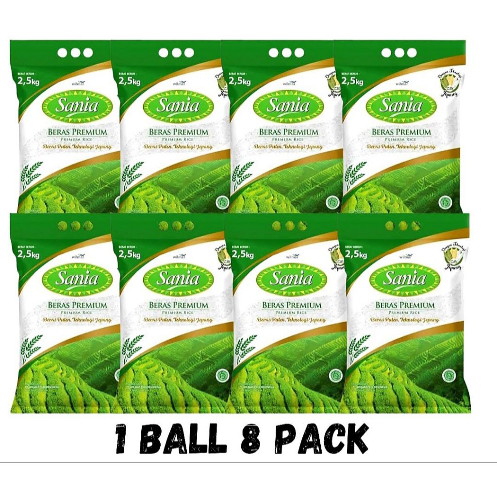 

Sania Beras Premium 2,5 Kg x 8 Pcs