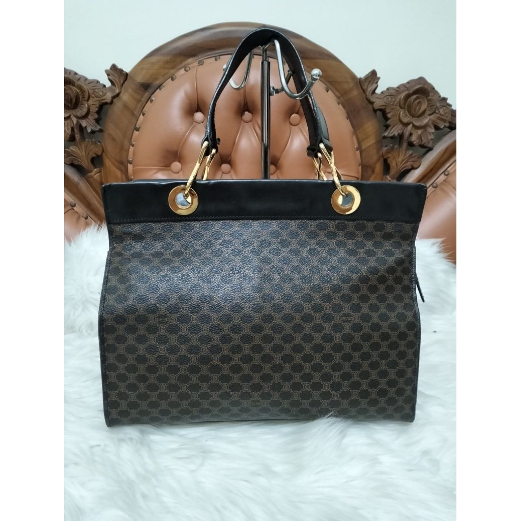 Celine Macadam Vintage Tote Bag