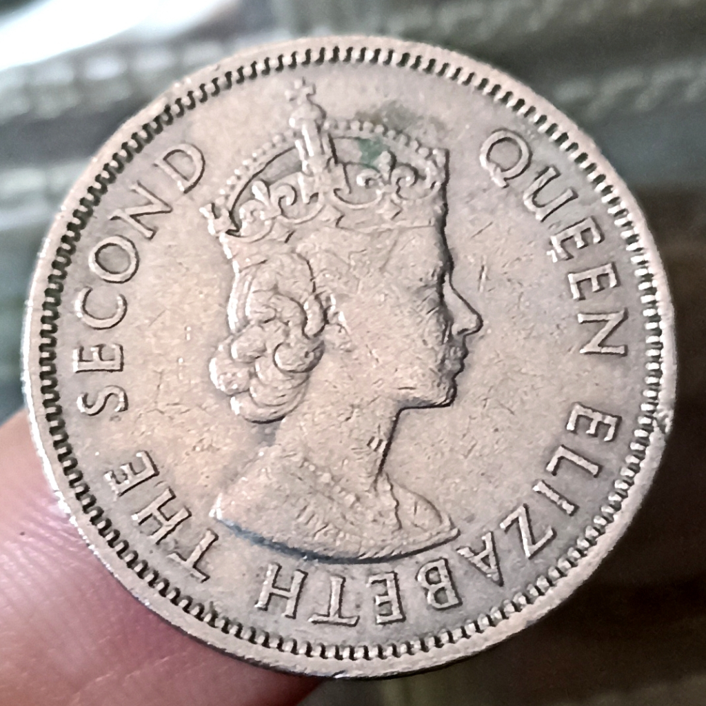 Koin Kuno Hongkong 50 Cents Tahun 1965