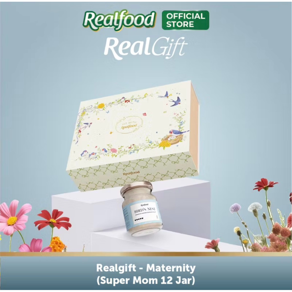 

Realgift Birdie Hampers | Super Mom Minuman Sarang Burung Walet dengan Asam Folat dan Gula Batu