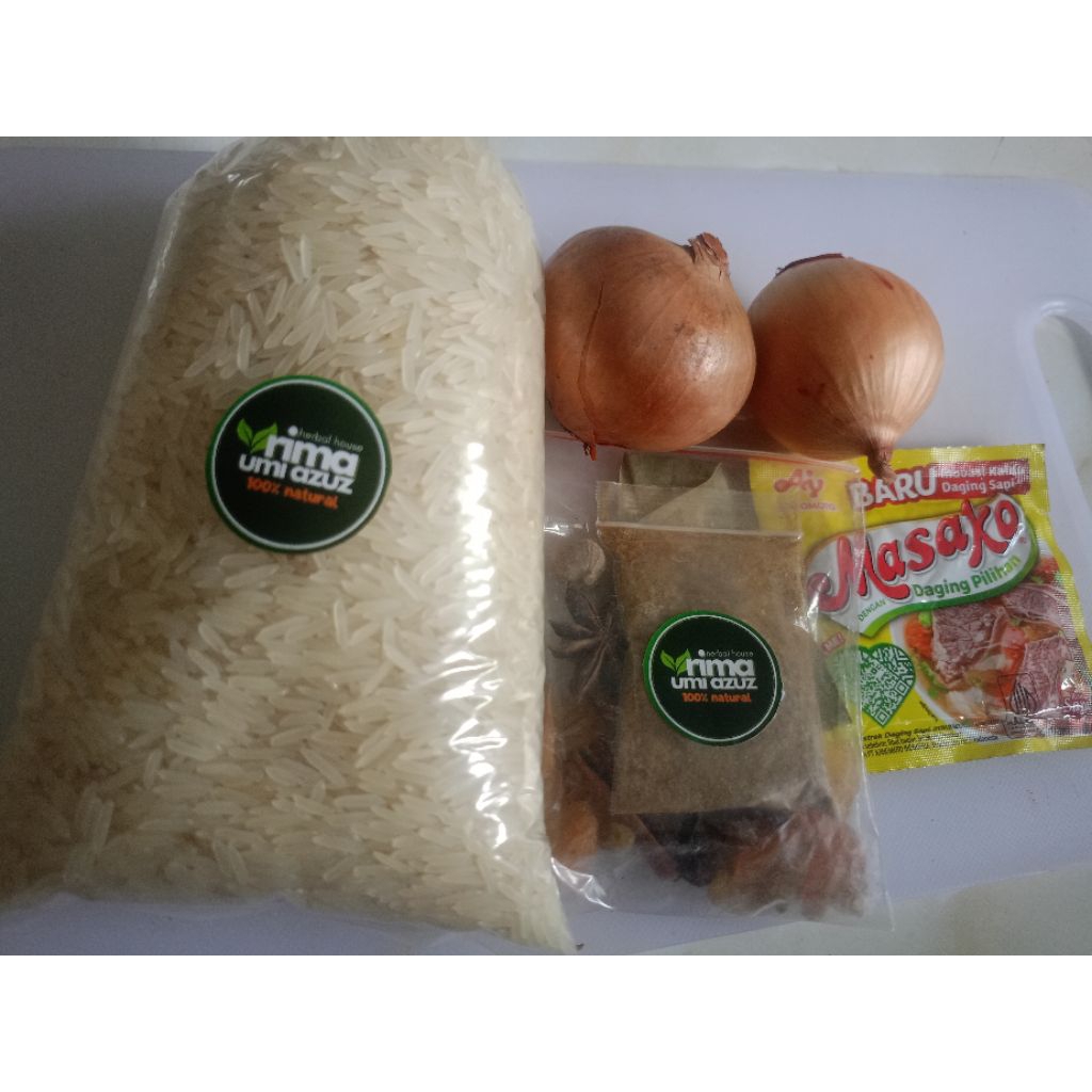 

Paket komplit Kabsah beras 1/2 kg