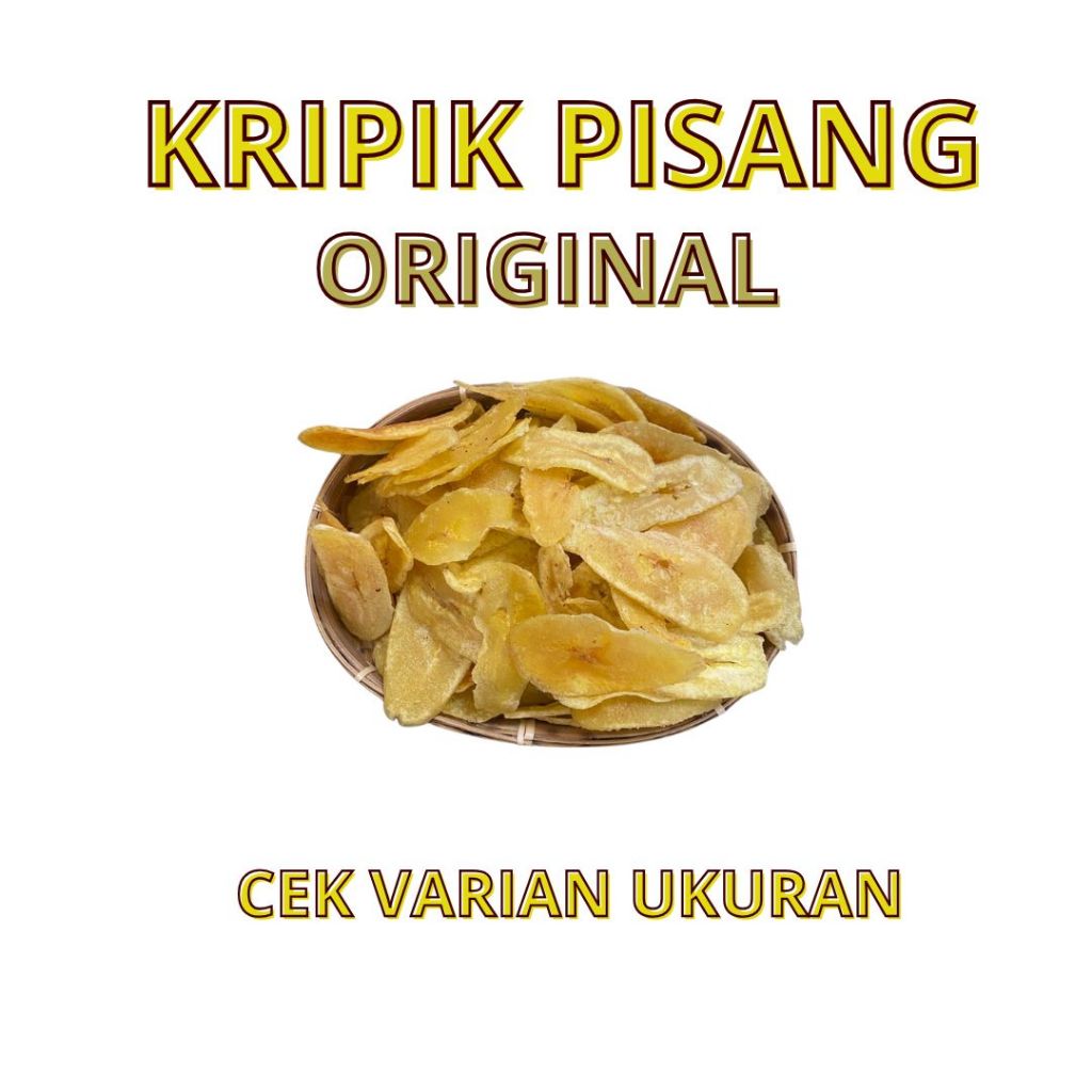 

KRIPIK PISANG ISI 250 GRAM -1 KG RAJANANGKA / ORIGINAL / RENYAH / GURIH / SRIPING RASA KHAS CILACAP