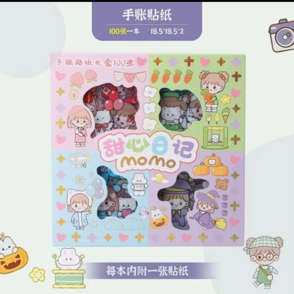 

STIKER MOMO RAINBOW / STIKER MOMO AESTHETIC MOTIF KARTUN LUCU ISI 100 LEMBAR [COD]