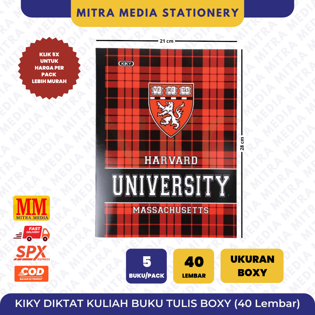 

(PCS) Buku Tulis Diktat Kuliah Kiky 40 Lembar - Kiky Buku Diktat Kuliah 40 Lembar
