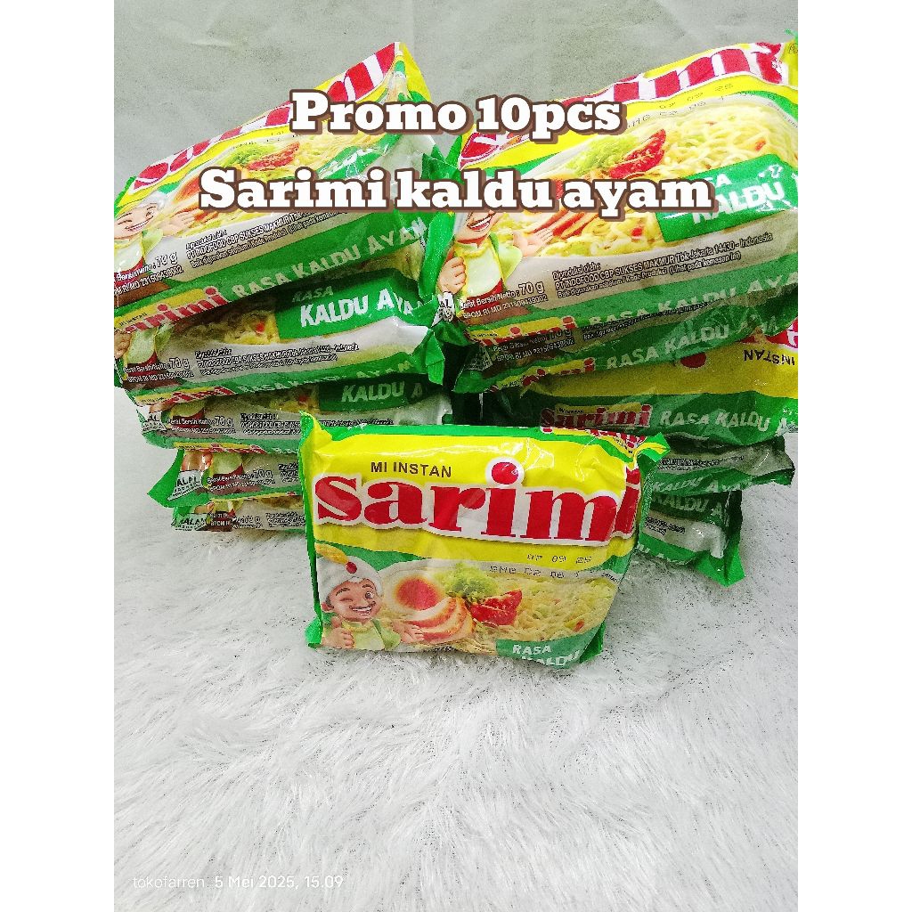 

Promo sarimi rasa kaldu ayam (paket 10pcs)