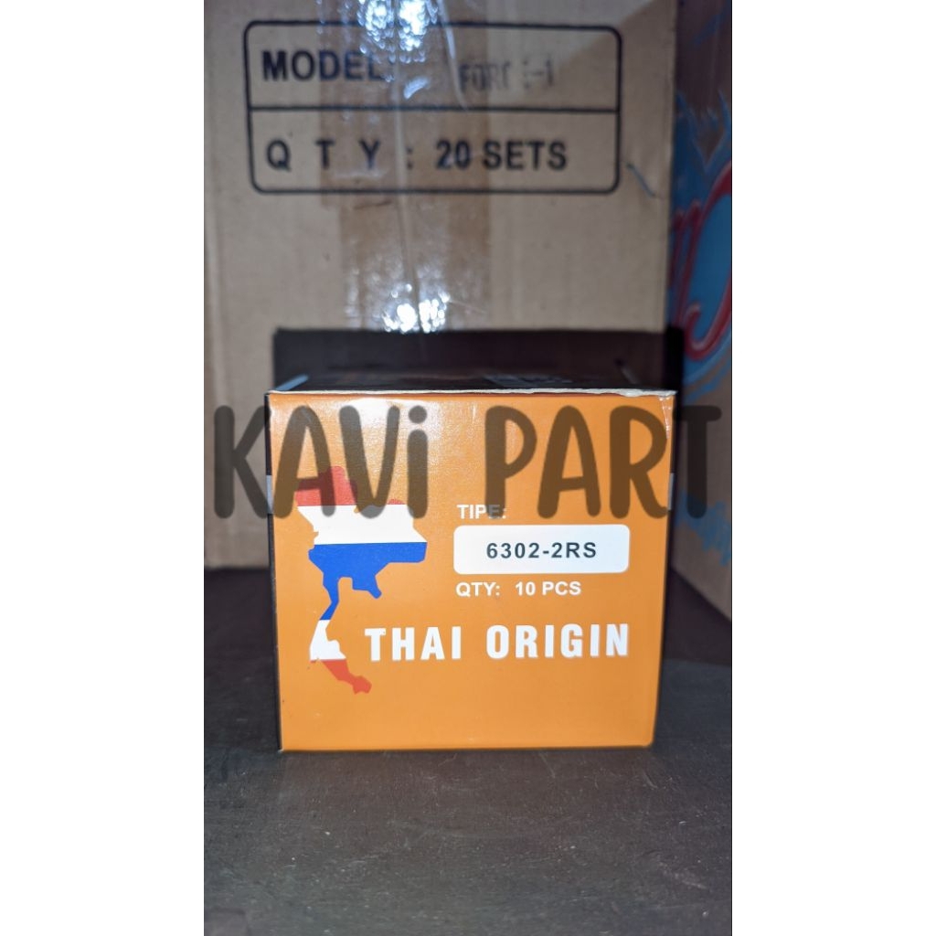 Bearing Laher 6302 Gajah Perkasa Original Thailand - Laher Roda CVT Kruk As 6302-2RS Heavy Duty Kuat