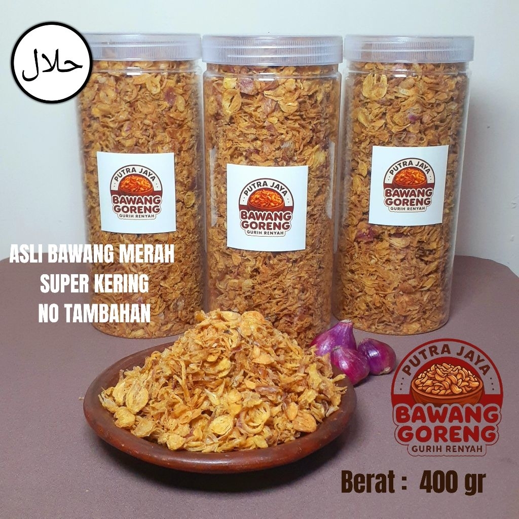 

Bawang Goreng Merah Super PREMIUM Renyah Gurih 400 gr
