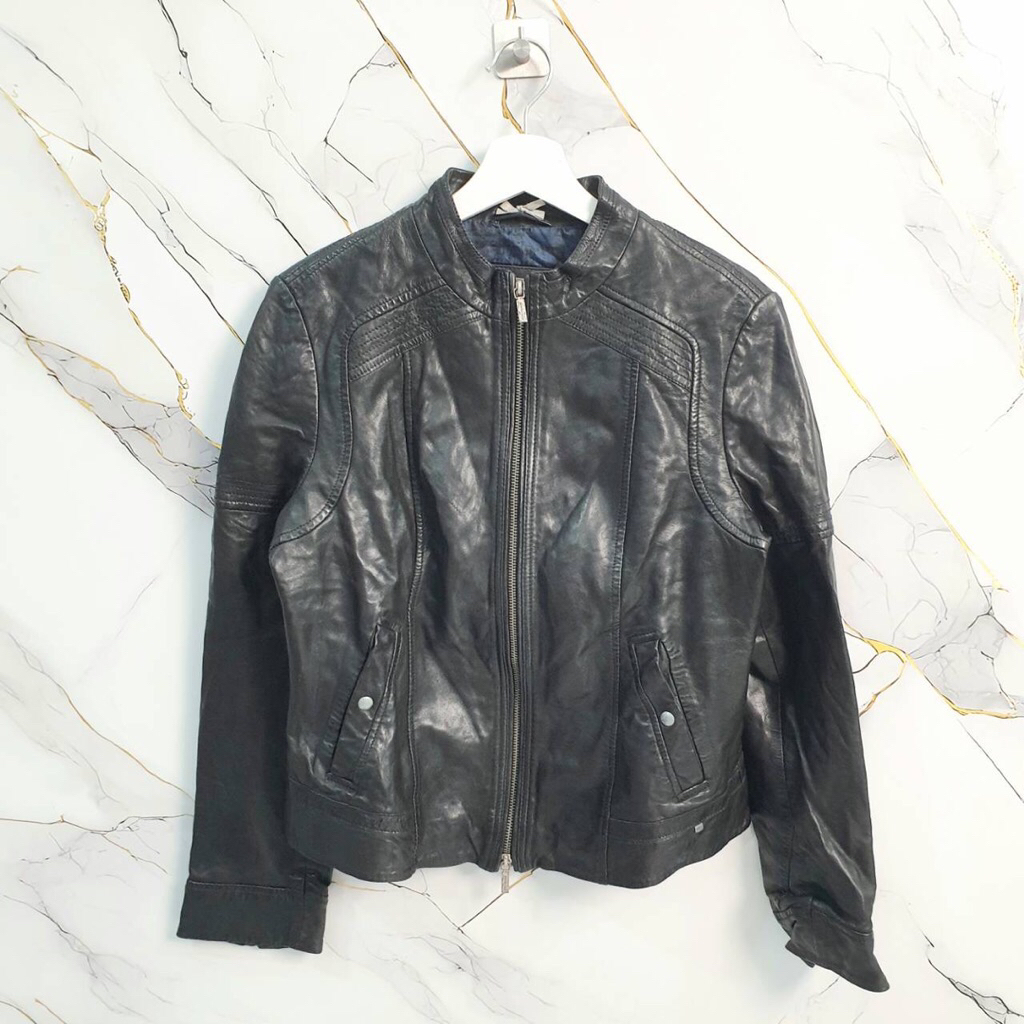 H*go Boss Leather Jacket