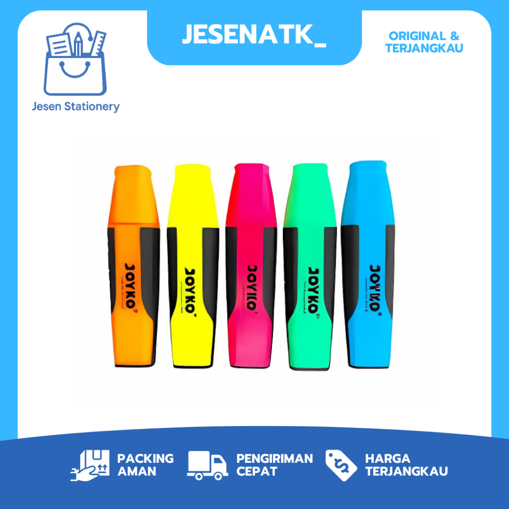 

Stabilo Joyko Set Warna Neon Spidol Stabilo Marker Aneka Warna Kuning Pink Hijau Biru Orange