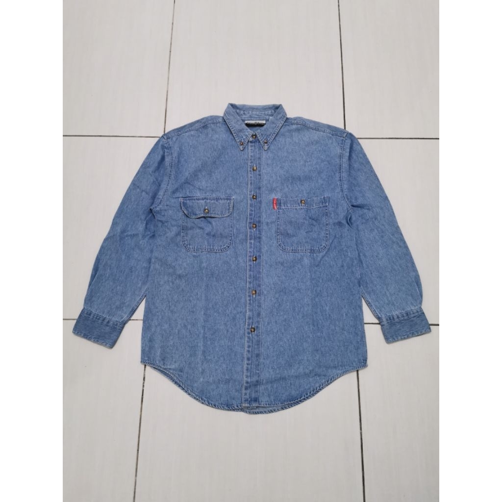 vintage kemeja denim looney tunes