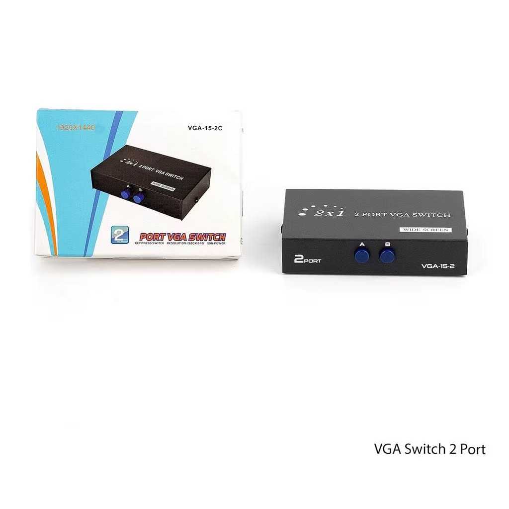 VGA SWITCH 2 PORT (IN2 VGA OUT 1 MONITOR)