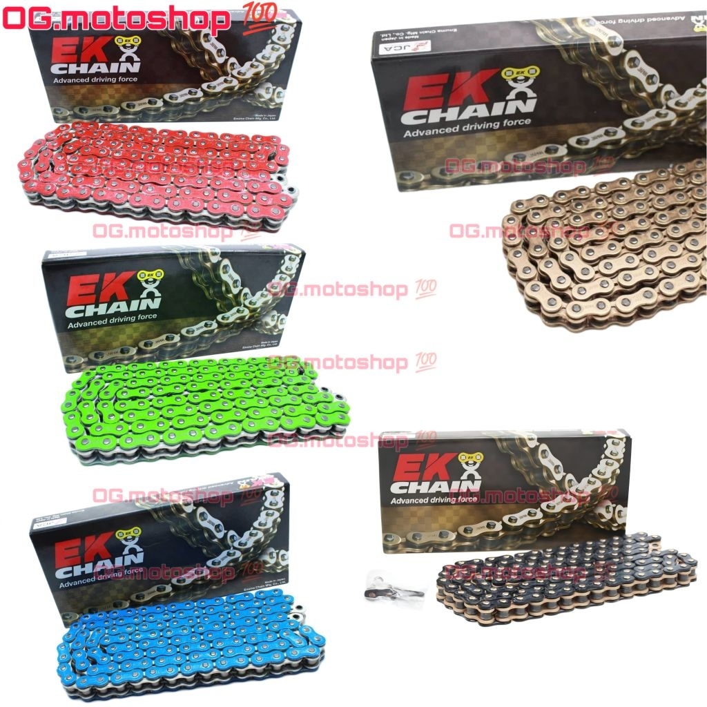 Rantai EK Chain 520 SRX2 X-ring ZX25R ZX25RR ZX4RR Ninja250 R25 CBR250RR Ninja150 ZX6R ZX636 MT25