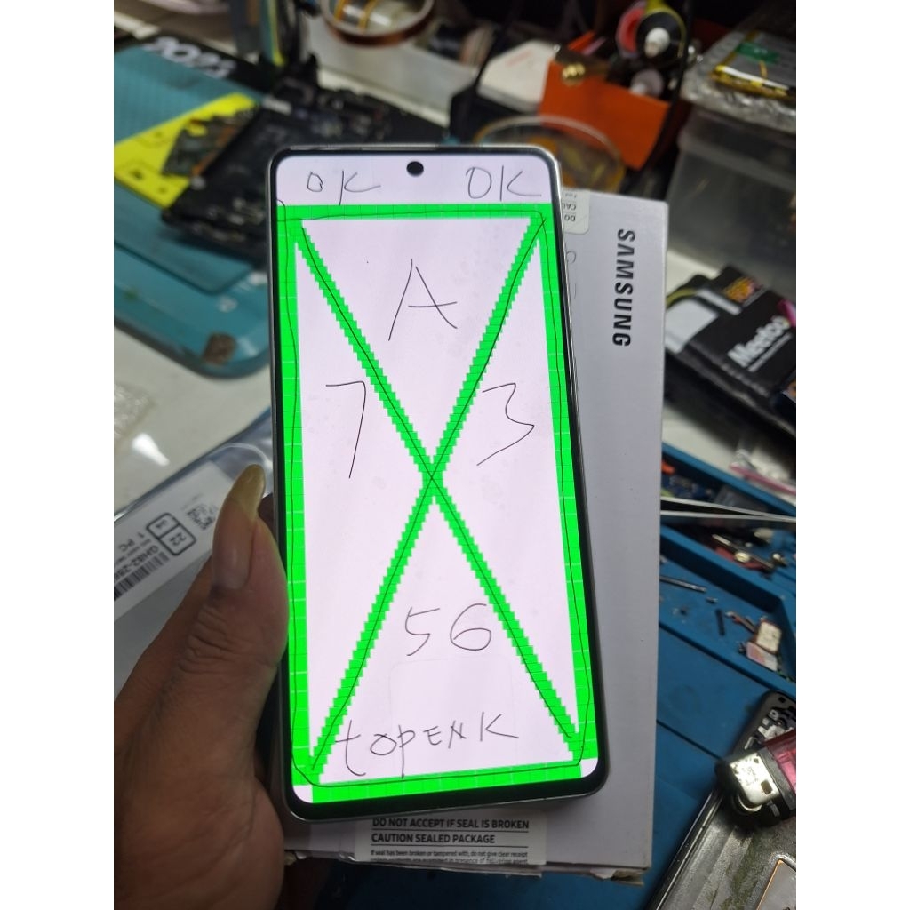 lcd ory 100% A73 5G copotan Samsung resm