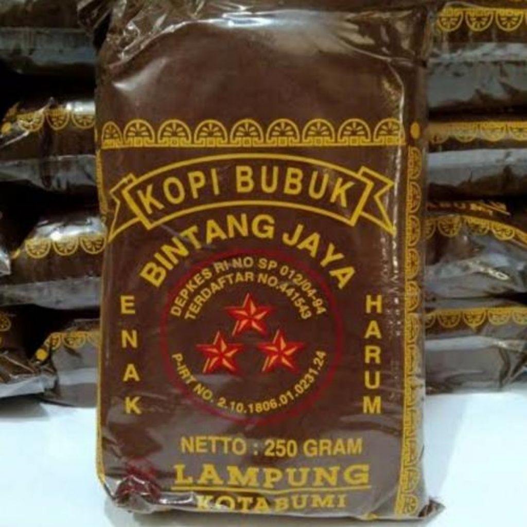 

kopi bubuk bintang jaya asli/kopi legend kotabumi lampung