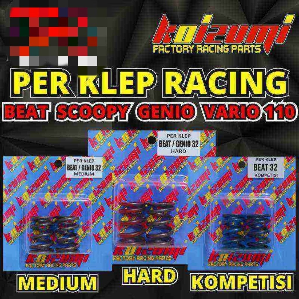 Per Klep Koizumi Racing 32 MEDIUM HARD KOMPETISI Honda Beat Scoopy Spacy Genio Injeksi Injection New