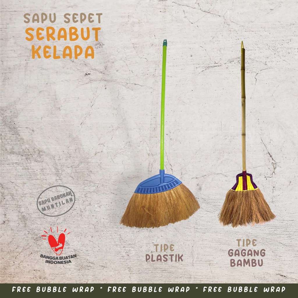 Sapu Lantai Ijuk Serabut Kelapa Sepet