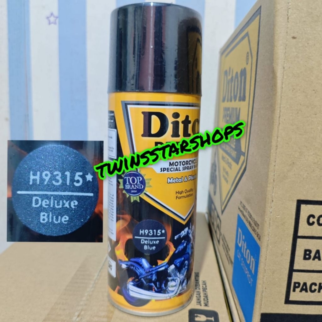 Pilok Pylox Cat Diton Premium Deluxe Blue 9315 Biru Doff Dop H9315 400cc Spray Paint
