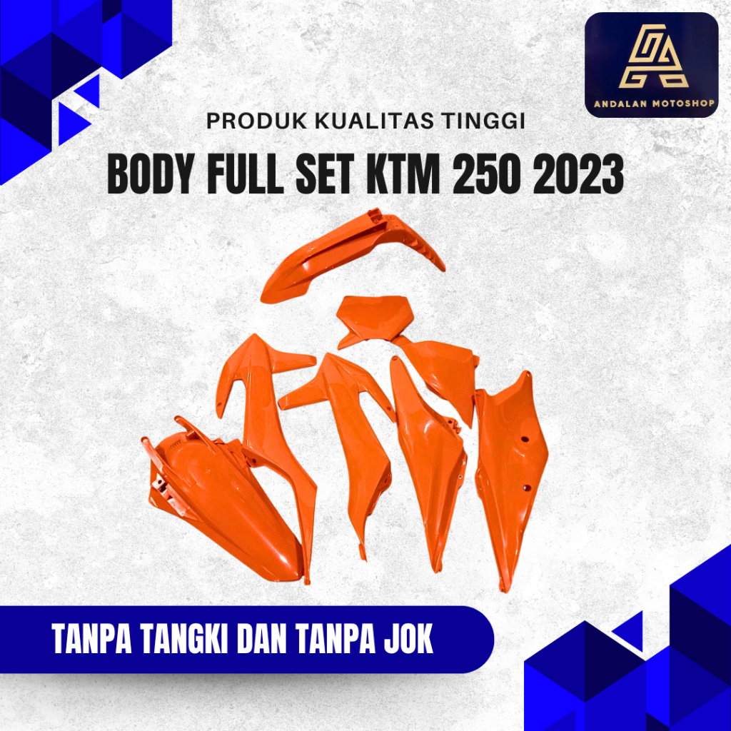 Body Full Set KTM 250 2023 Tanpa Tangki Dan Tanpa Jok
