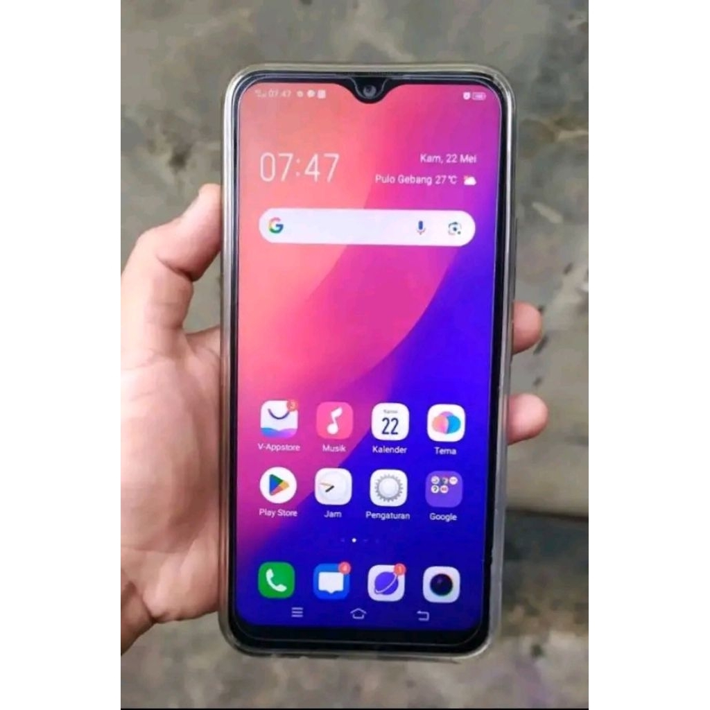 hp Vivo y12 ram 3/32gb sinyal 4G normal siap pakai kamera jernih batre irit berkualitas