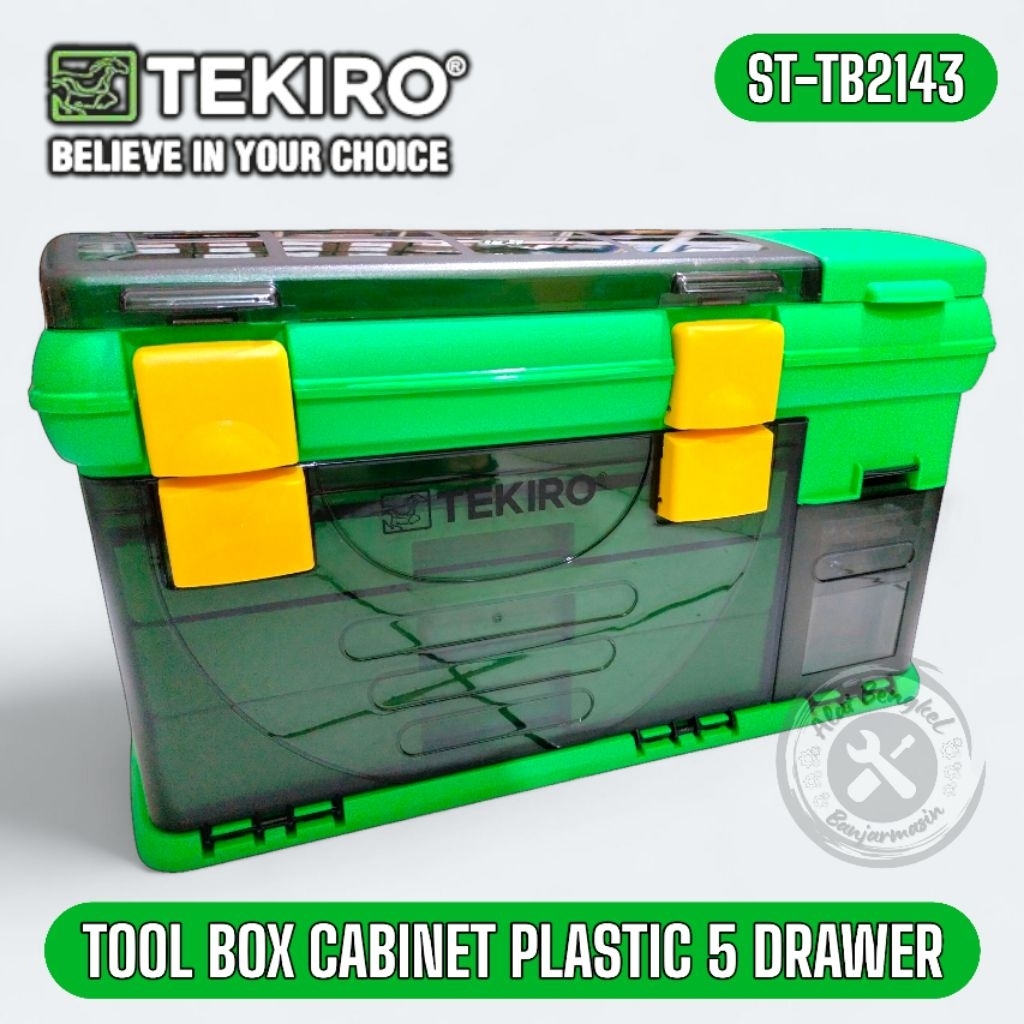 TOOL BOX PLASTIK "TEKIRO" 5 LACI ||KOTAK PERALATAN LEMARI PLASTIK 5 LACI
TEKIRO