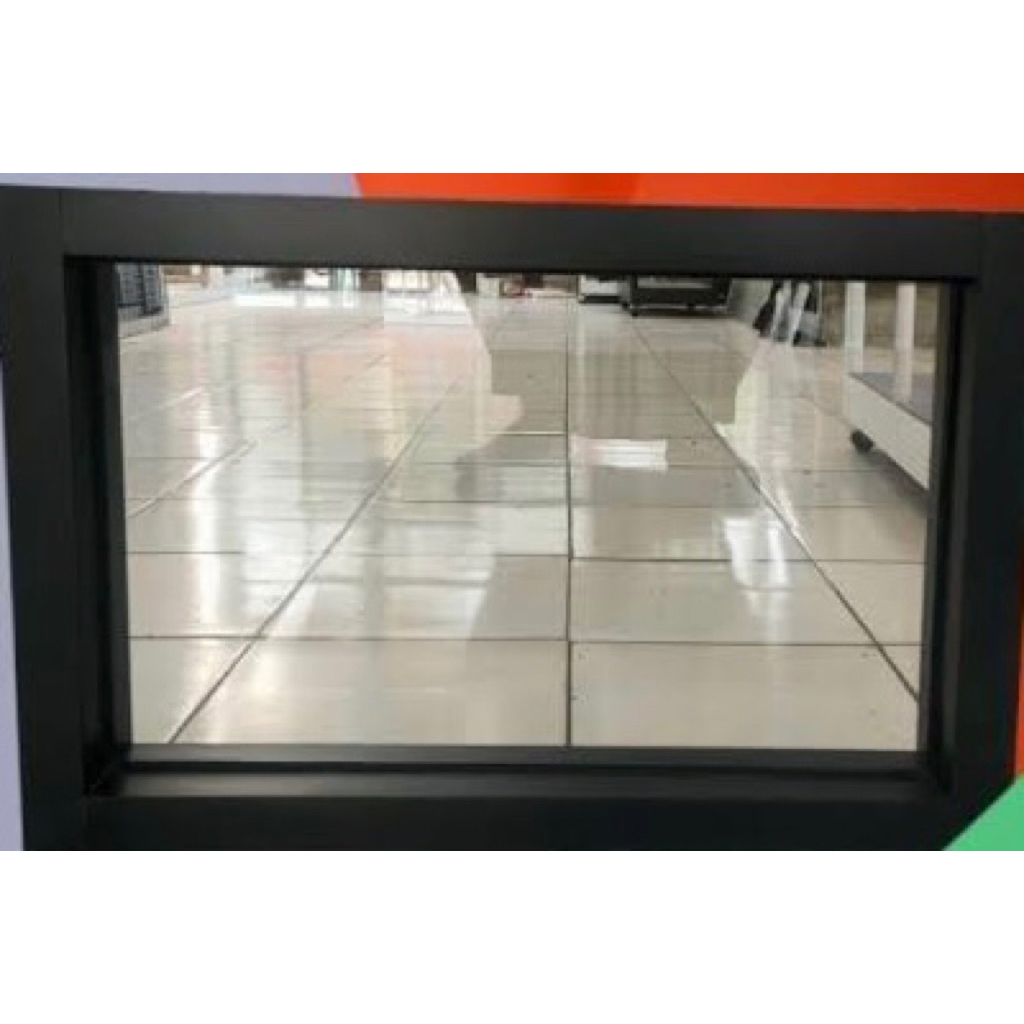 Jendela Boven Galvalum Zigzag/Kaca Mati