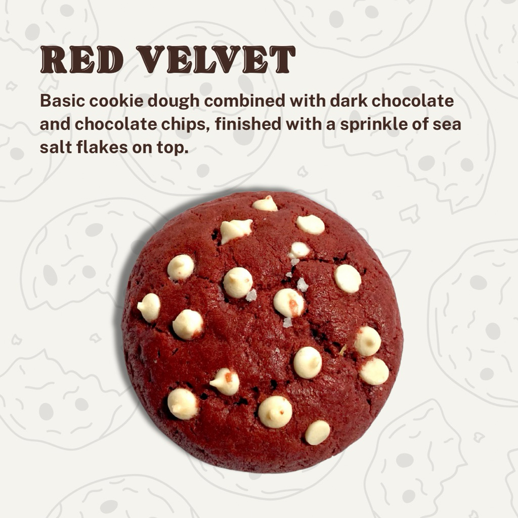 

Soft Baked Cookies | Red Velvet Cream Cheese