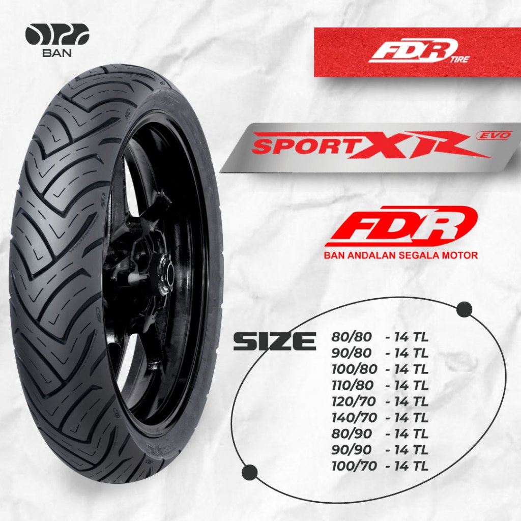 FDR Sport XR Evo Ring 14 – Ban Motor Matic TL (Tubeless)