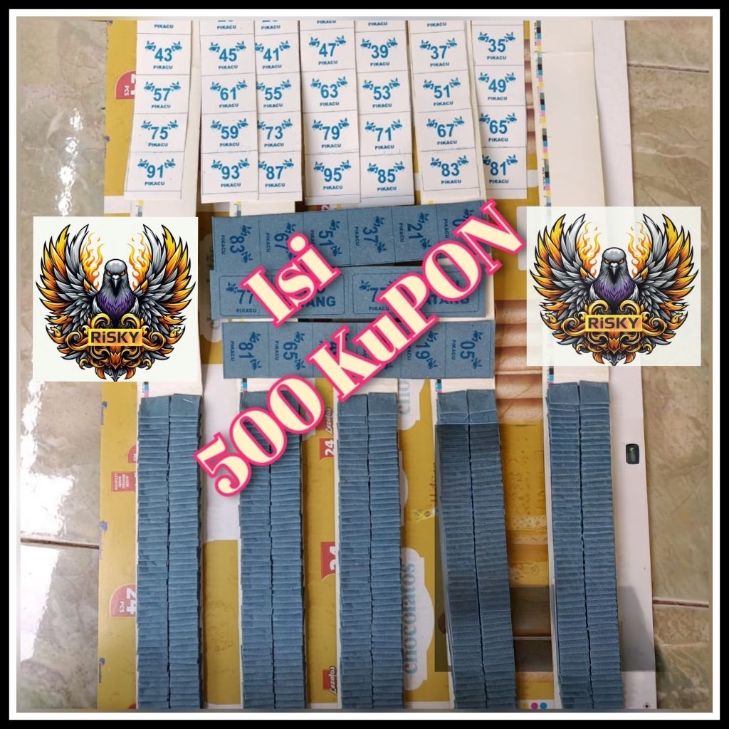 

KOLASE MANILA KUPON KOSONGAN CABUTAN iSi 500 KUPON BONUS KERTAS DUPLEK