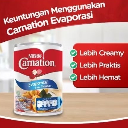 

Carnation susu evaporasi 405 gram